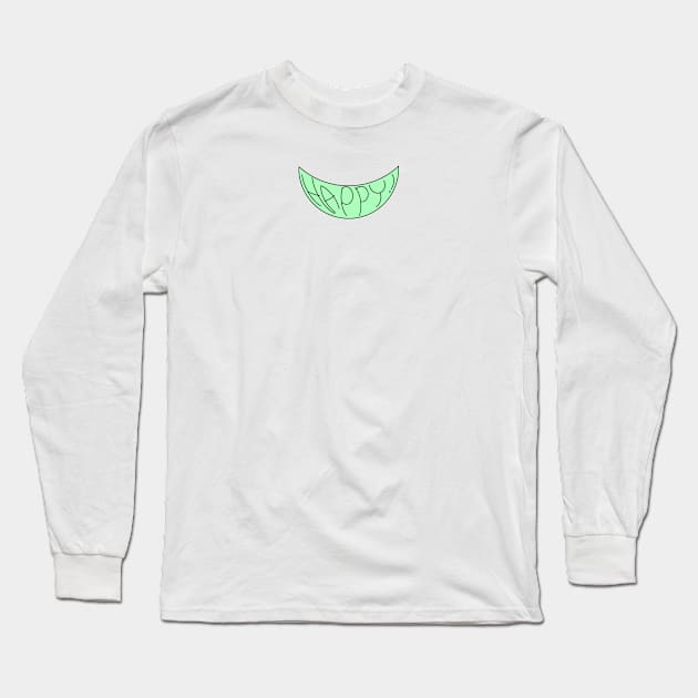 Happy Long Sleeve T-Shirt by moonlyme